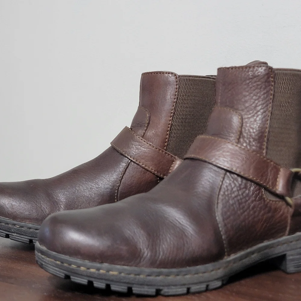 😎Host Pic👀 BORN Men's Brown Leather Brunell Boots Size 11 - Picture 12 of 12
